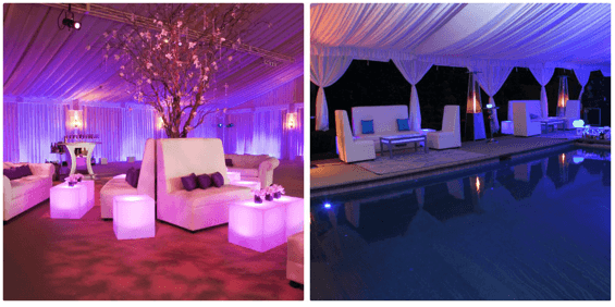 All White Party Ideas, All white lounge